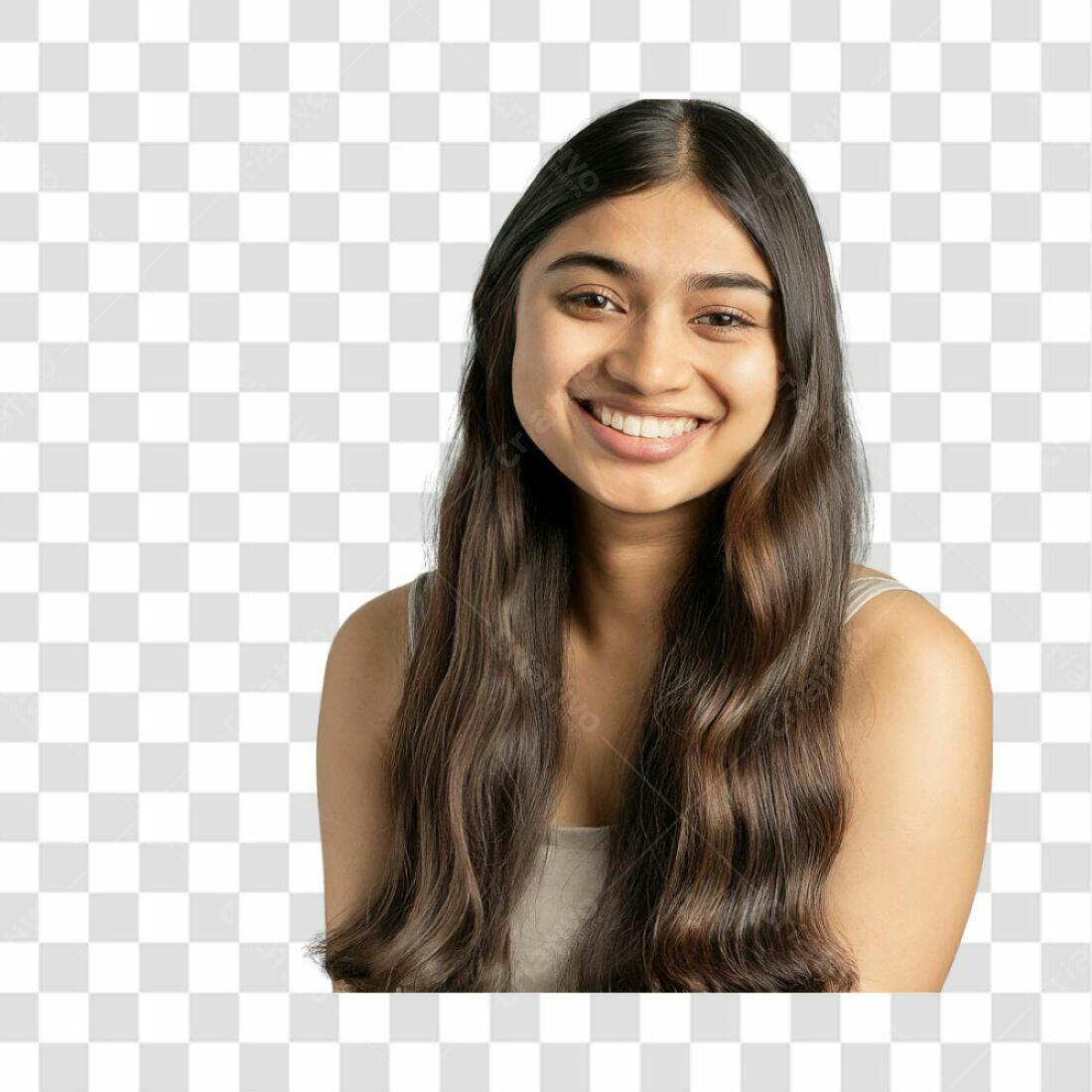 Foto de mulher jovem PNG com fundo transparente