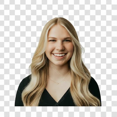 Menina Loira Sorrindo  Png Transparente