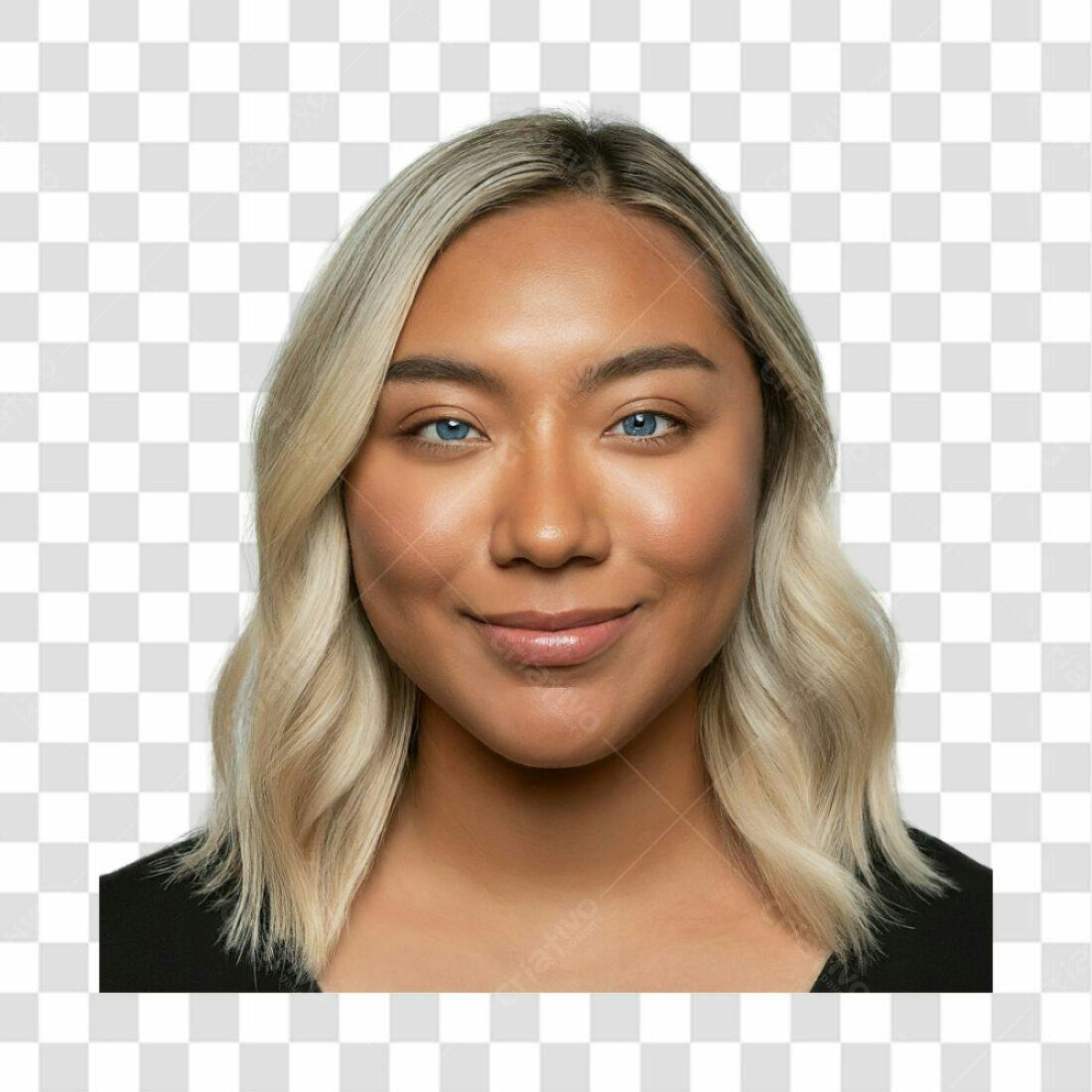 Avatar PNG com fundo transparente Mulher com cabelo loiro