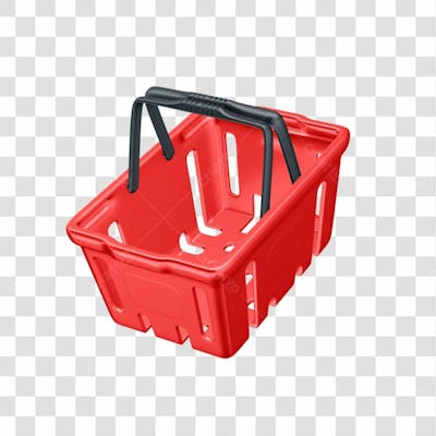 Asset 3D   Cesta De Supermercado Em 3D Com Fundo Transparente  (10)