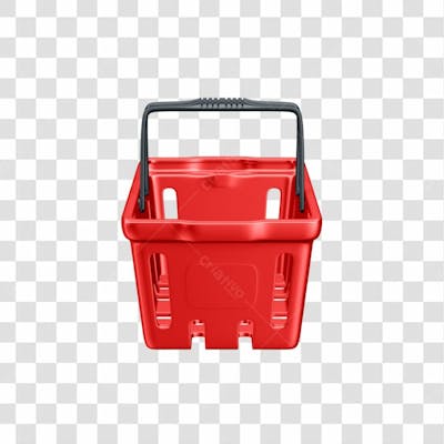 Asset 3D   Cesta De Supermercado Em 3D Com Fundo Transparente  (6)