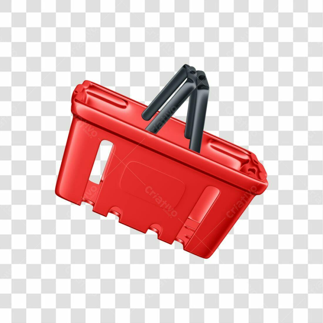 Icone Carrinho de Compras Vermelho PNG com fundo transparente