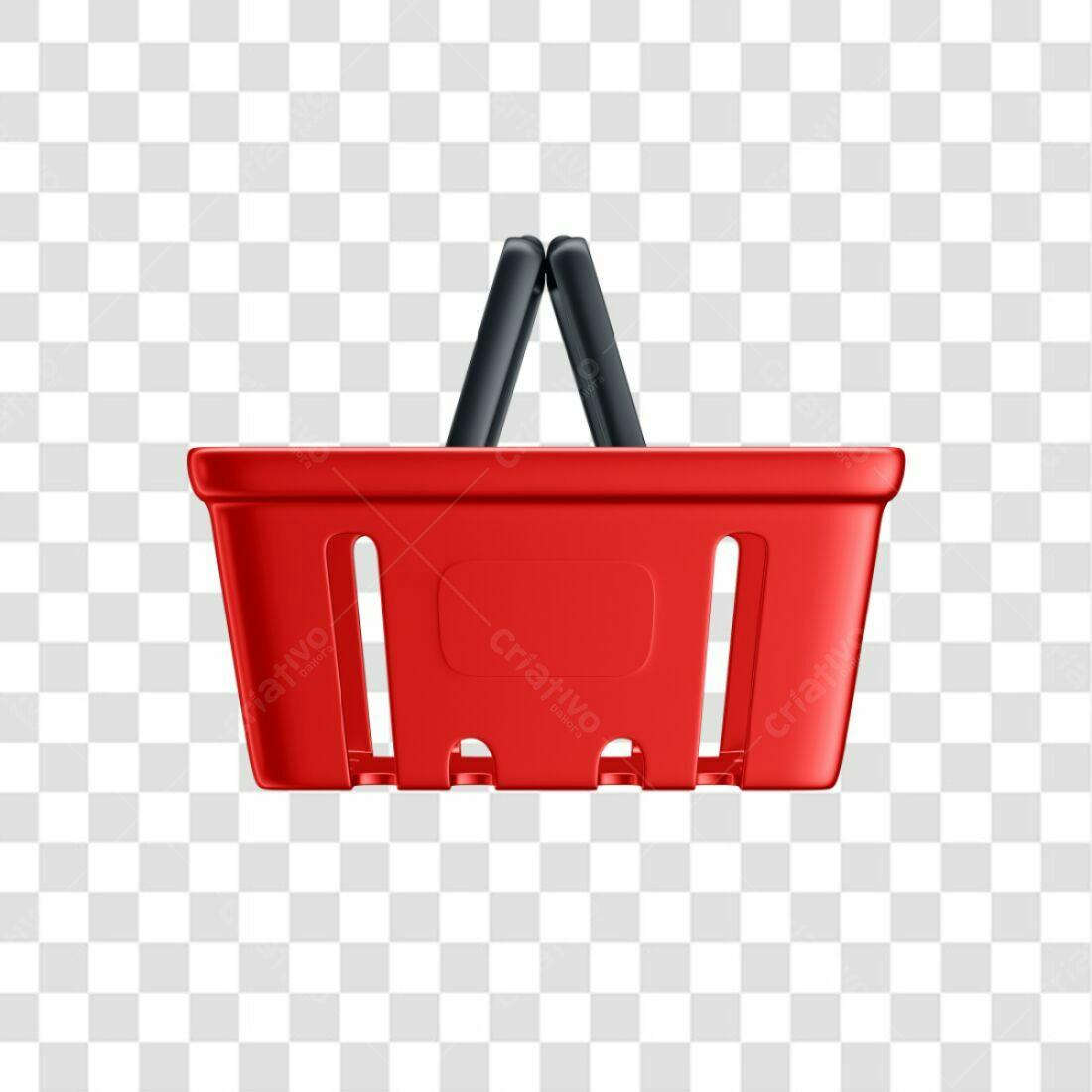 Icone Carrinho de Compras Vermelho PNG com fundo transparente