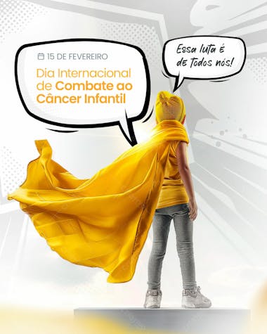 15 fevereiro dia internacional de combate ao câncer infantil