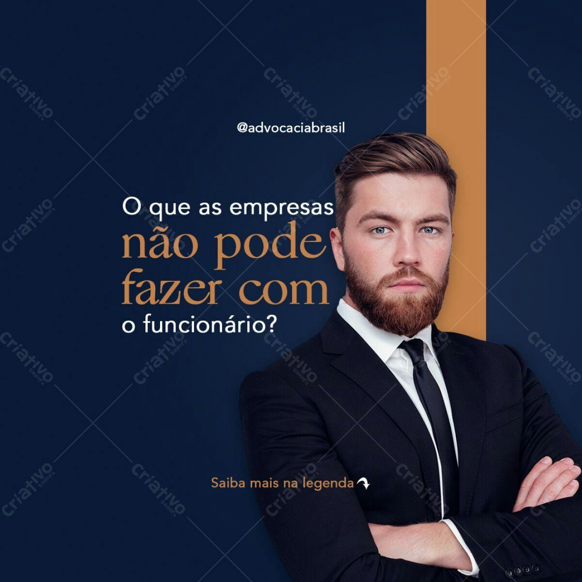 Post para Redes Sociais Jurídico PSD Editável