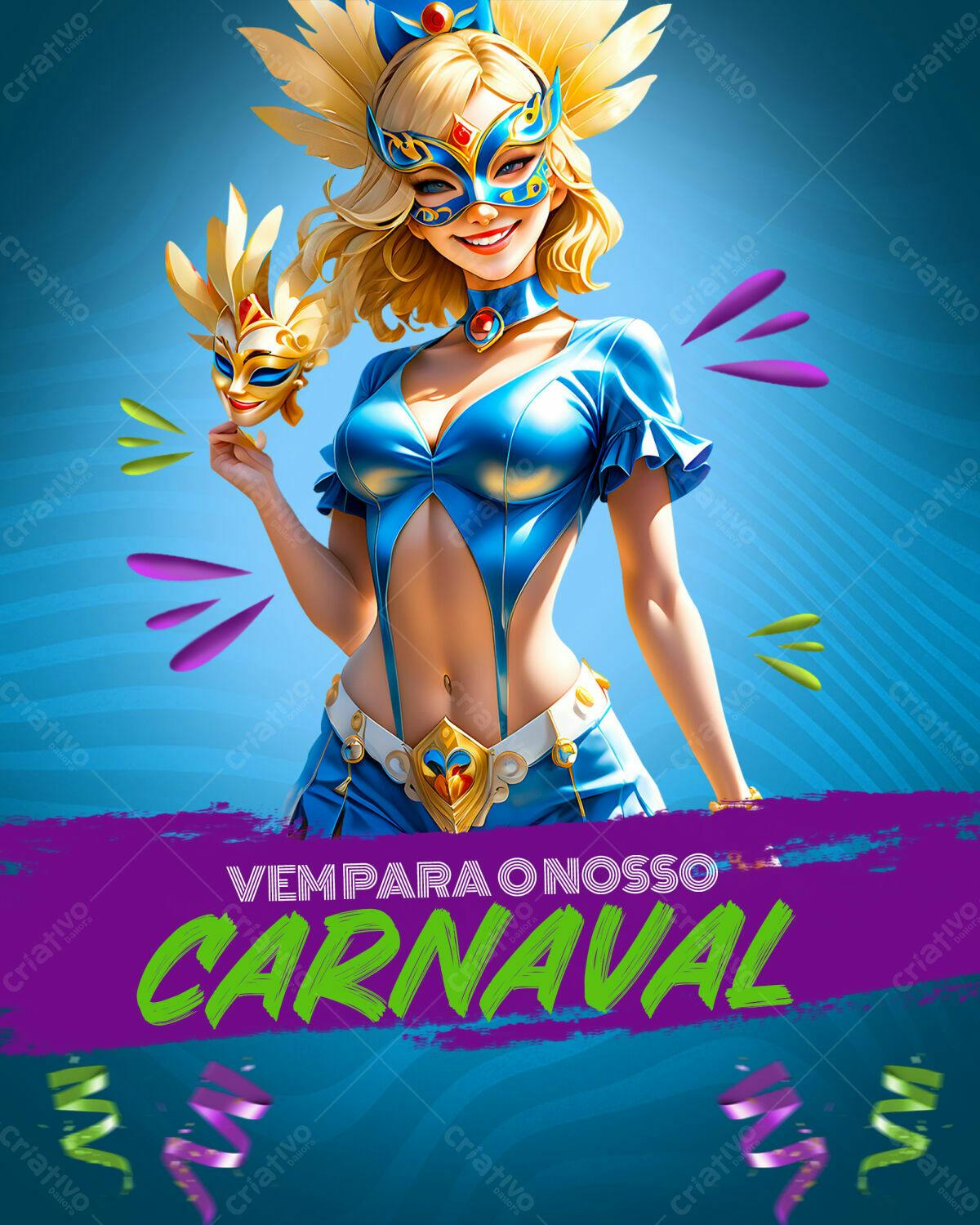 Flyer Carnaval PSD Editável