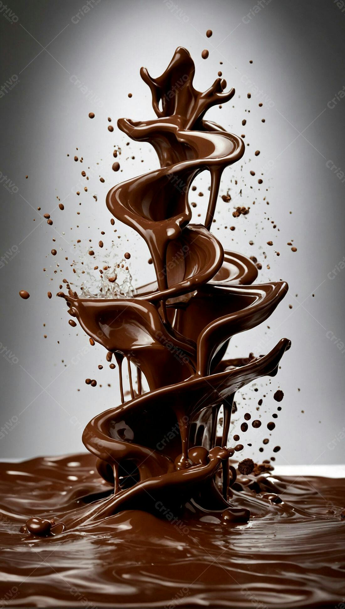 Explosão de chocolate cremoso