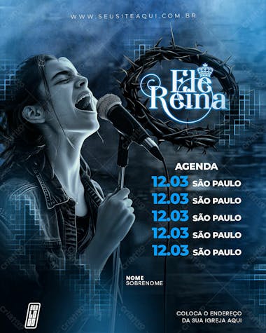 Feed flyer igreja | church | psd editável