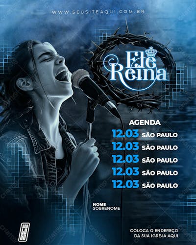 FEED - FLYER IGREJA | CHURCH | PSD EDITÁVEL