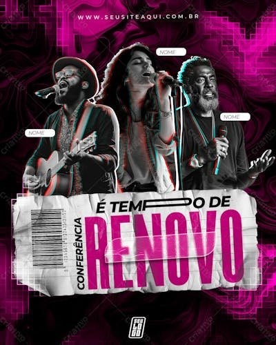 FEED - FLYER IGREJA | CHURCH | PSD EDITÁVEL