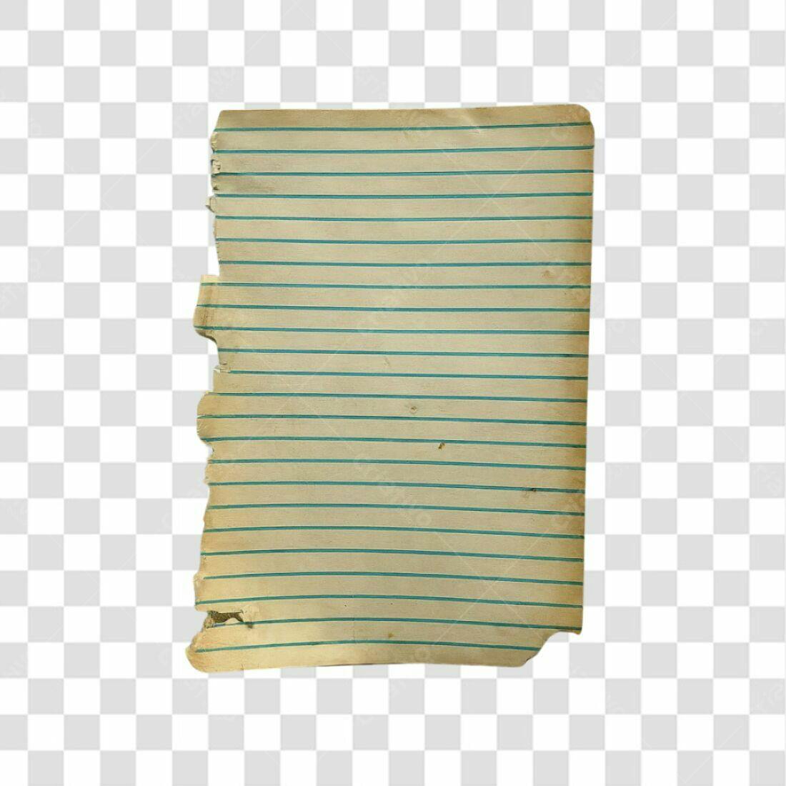 Papel Linha Vintage PNG com fundo transparente