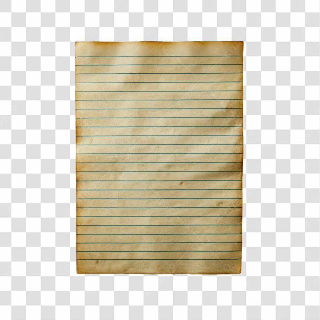 Papel Linha Antigo PNG com fundo transparente