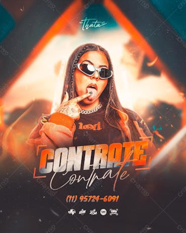 Flyer feed funk mc thata contrate