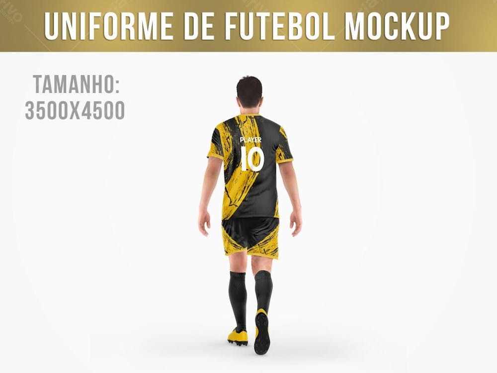 Uniforme De Jogador De Futebol Mockup psd