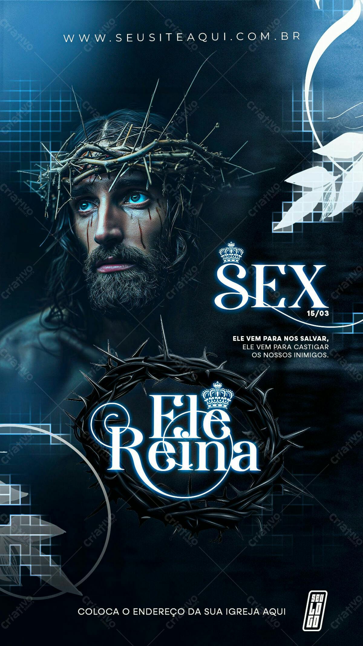 Flyer para Evento Religioso PSD Editável