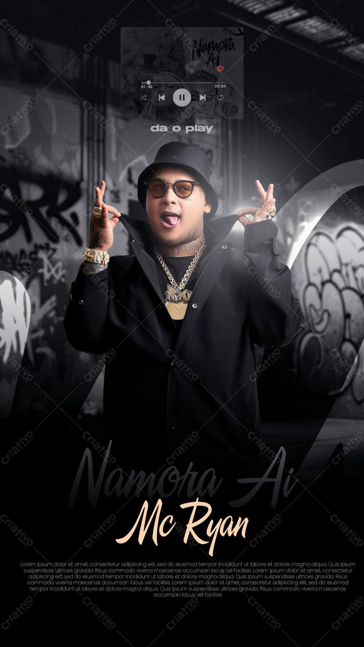 Capa para Música PSD Editável