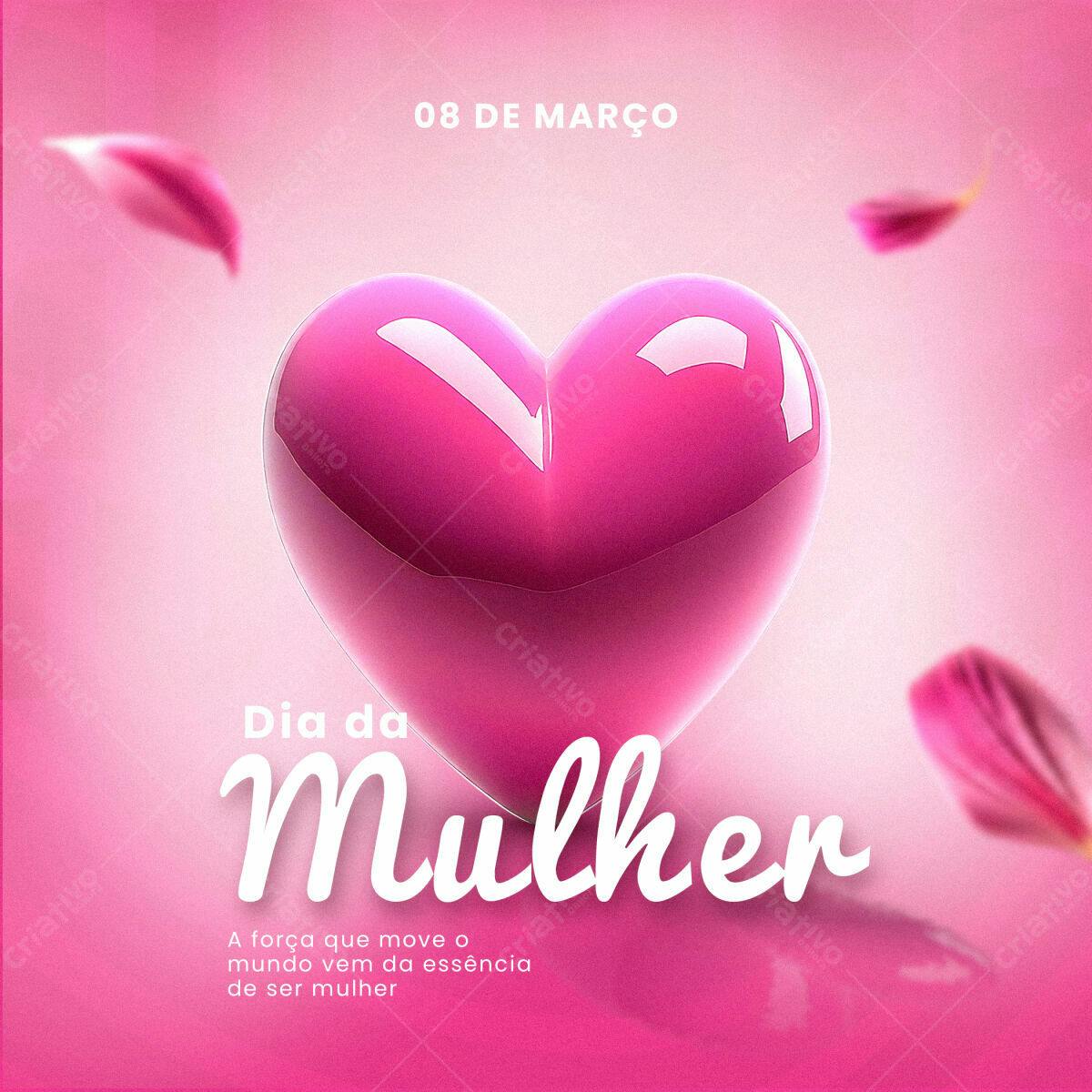 Postagem Dia da Mulher PSD Editável