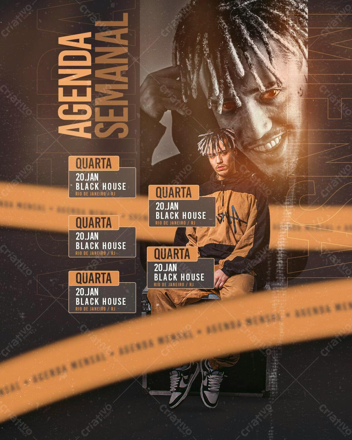Flyer para Evento Musical PSD Editável