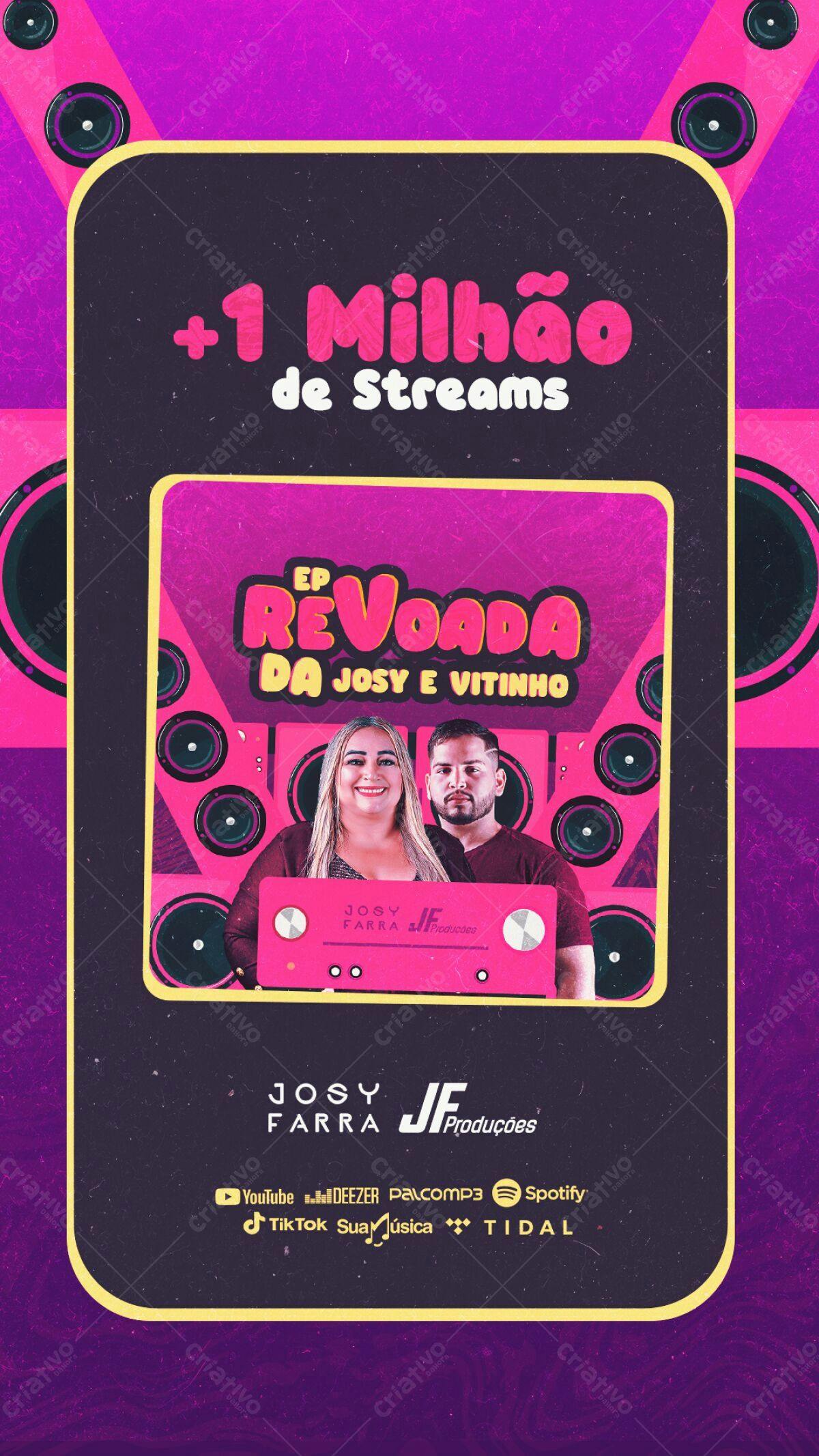 Capa para EP Revodada da Josy e Vitincho PSD Editável