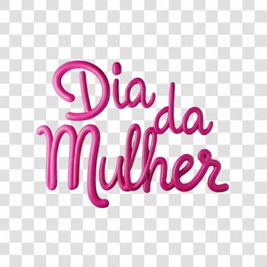 Dia da mulher título png transparente