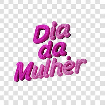 Título Rosa 3D Para Um Feliz Dia Da Mulher