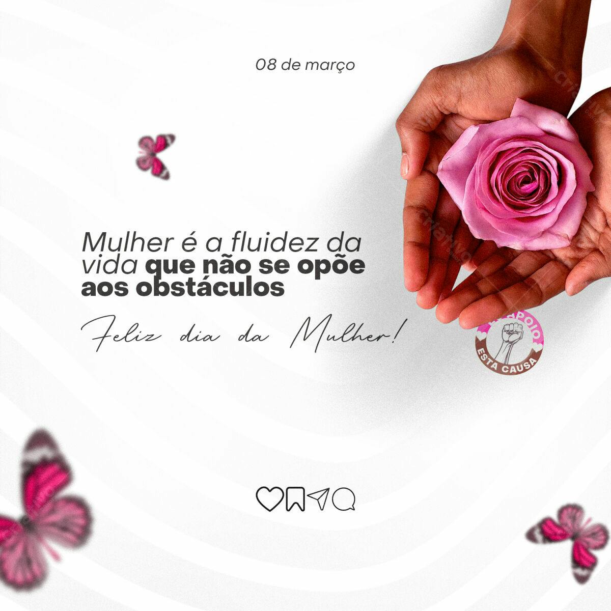 Postagem Dia Internacional da Mulher PSD Editável