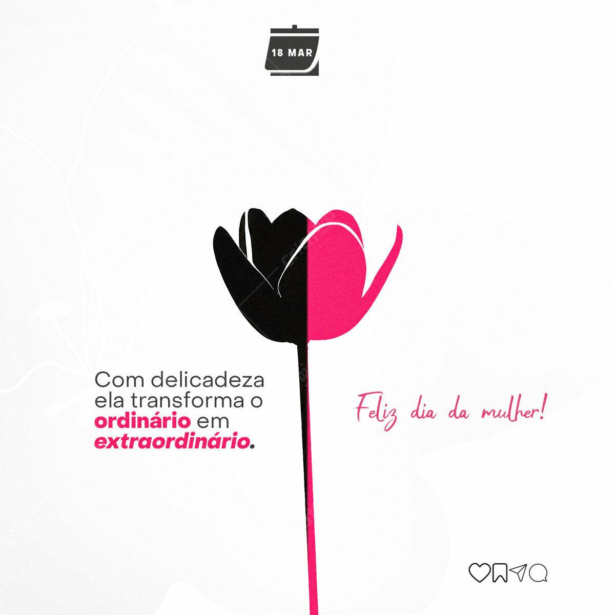 Postagem Dia da Mulher PSD Editável