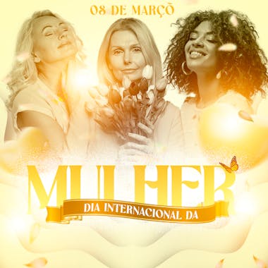 Flyer dia internacional da mulher