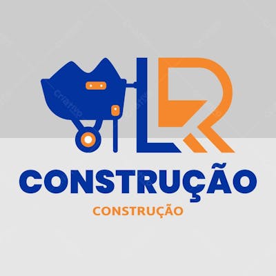 Logo Construção Composição Lr Carinho