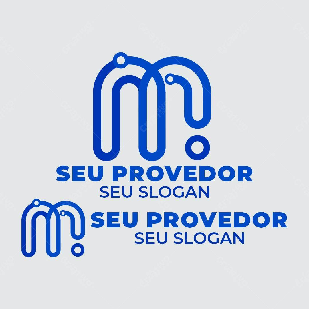 Logotipo vetorial abstrato azul para empresas