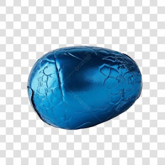 Ovo azul de páscoa png transparente