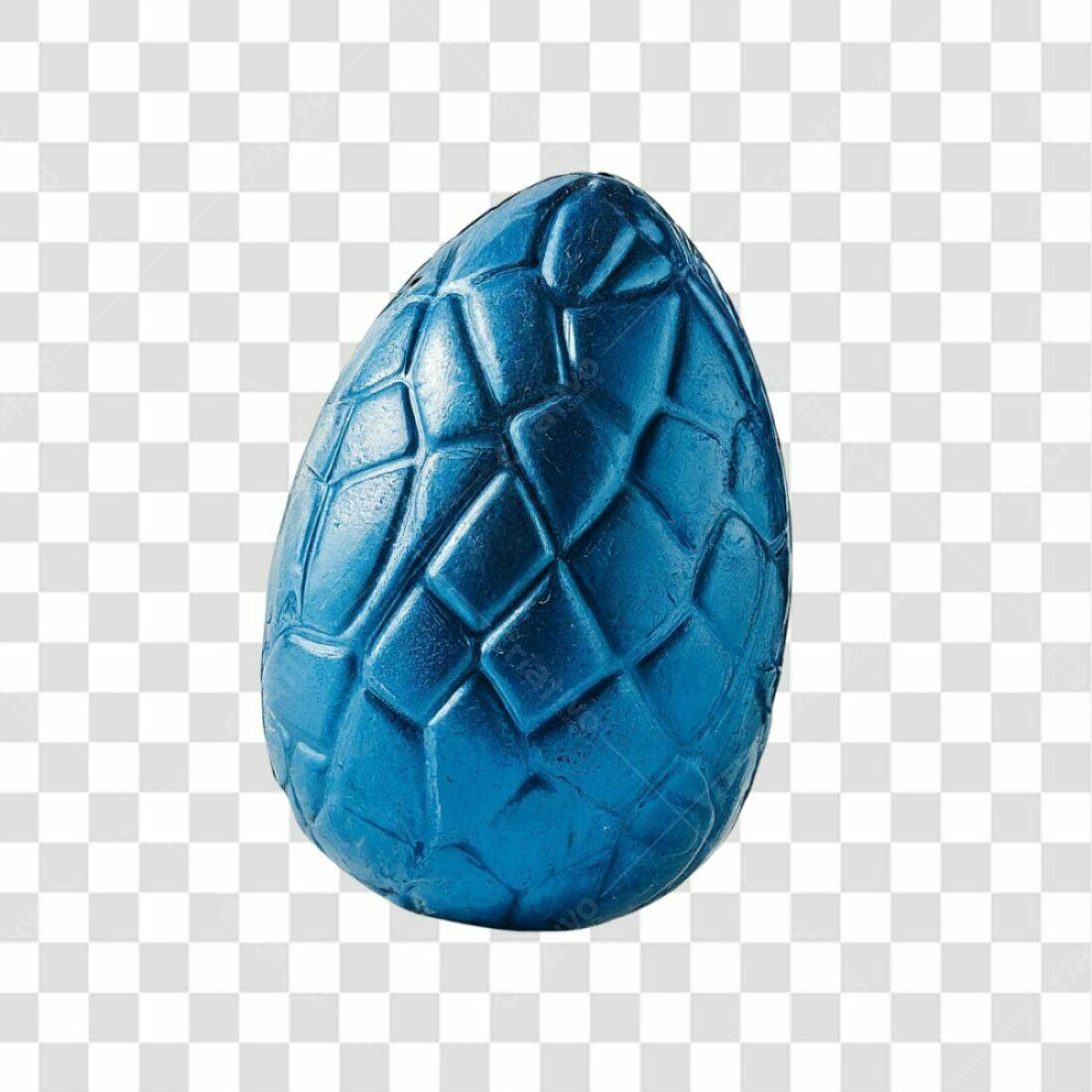 Icone Páscoa Ovo Azul PNG com fundo transparente