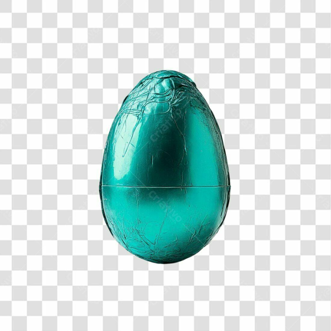 Icone Páscoa Ovo Azul Turquesa PNG com fundo transparente