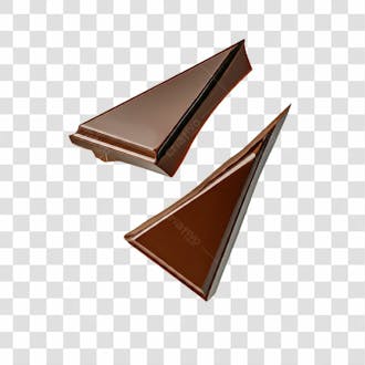 Pedaços de chocolate para páscoa png transparente