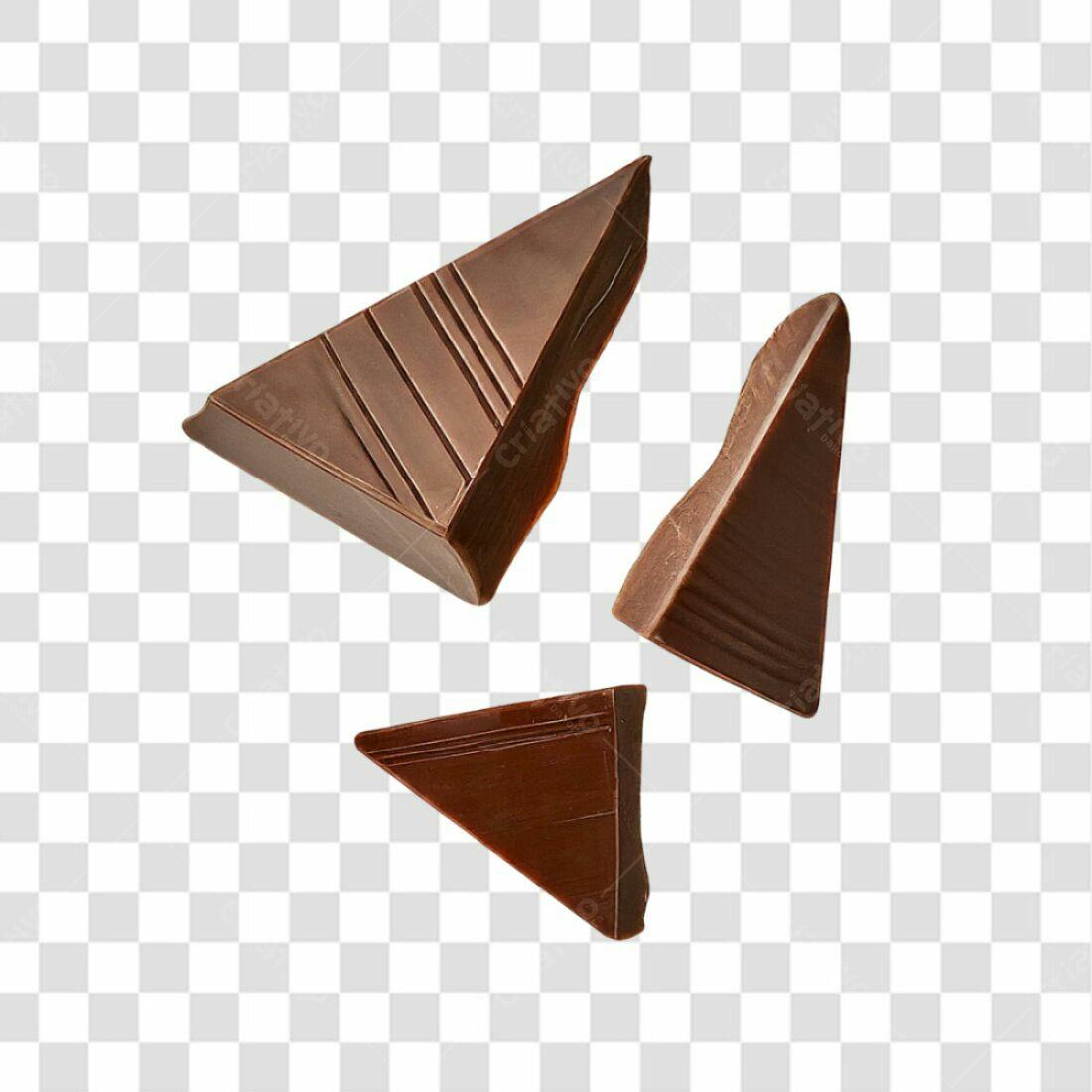 Icone Chocolate Triangular PNG com fundo transparente