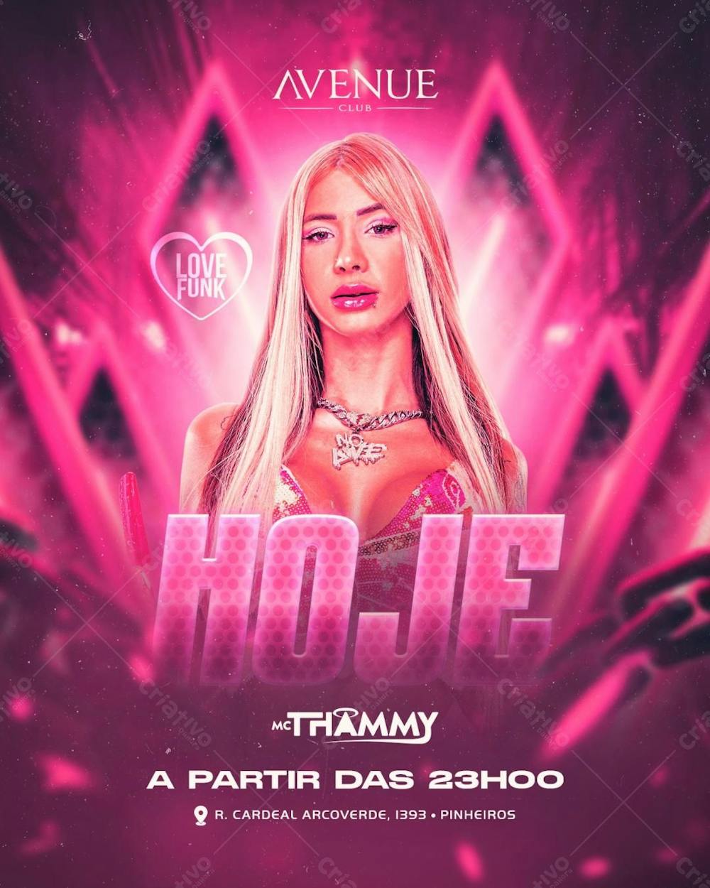 Flyer Feed Funk Mc Thammy Hoje