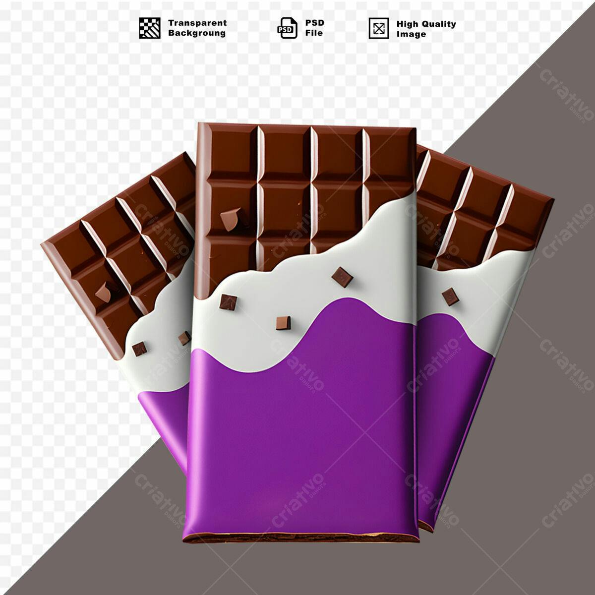 Embalagem para Chocolate PSD Editável