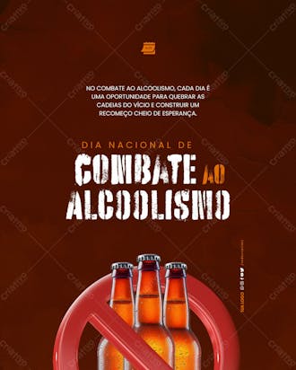 Social media dia nacional de combate ao alcoolismo recomeço cheio de esperança