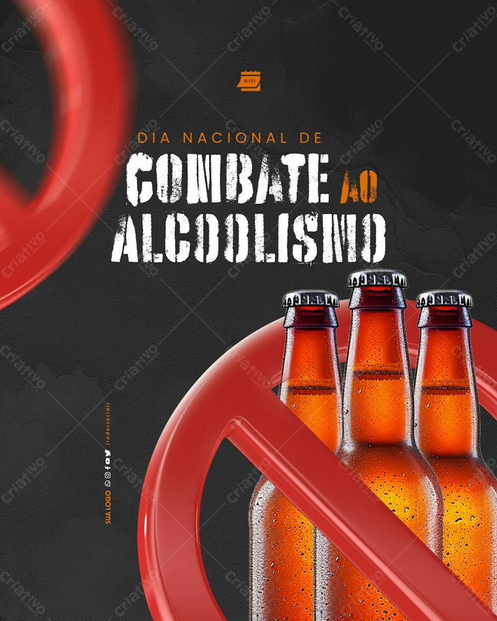 Social Media   Dia Nacional De Combate Ao Alcoolismo   Se Livre Desse Vício