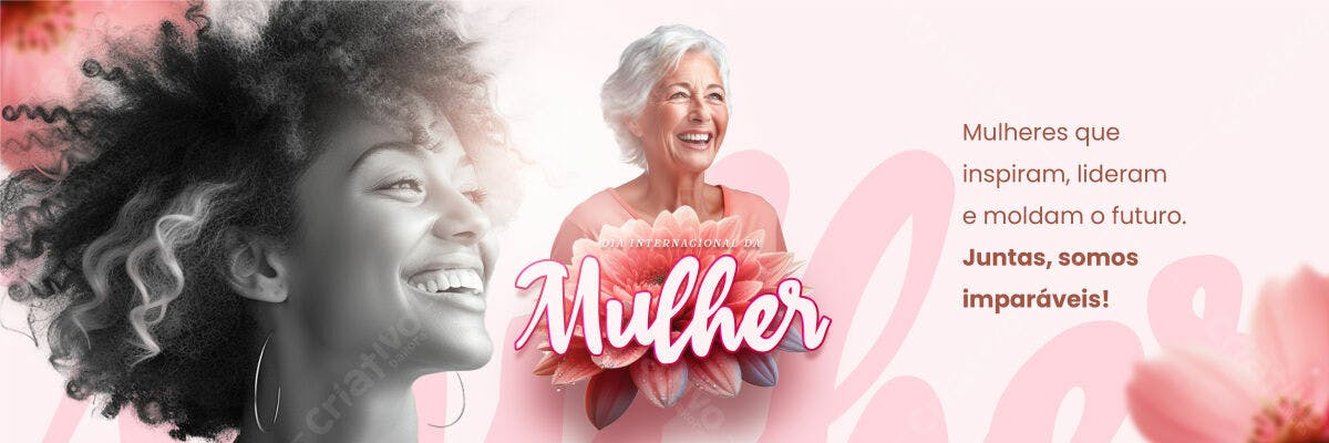 Banner Dia Internacional da Mulher PSD Editável
