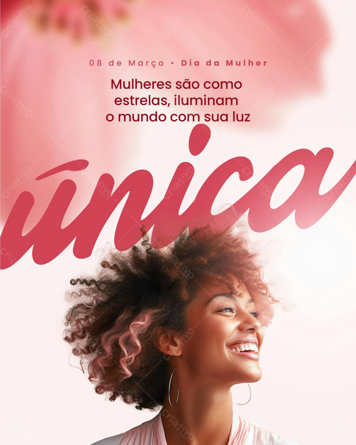 Flyer Dia Internacional da Mulher PSD Editável