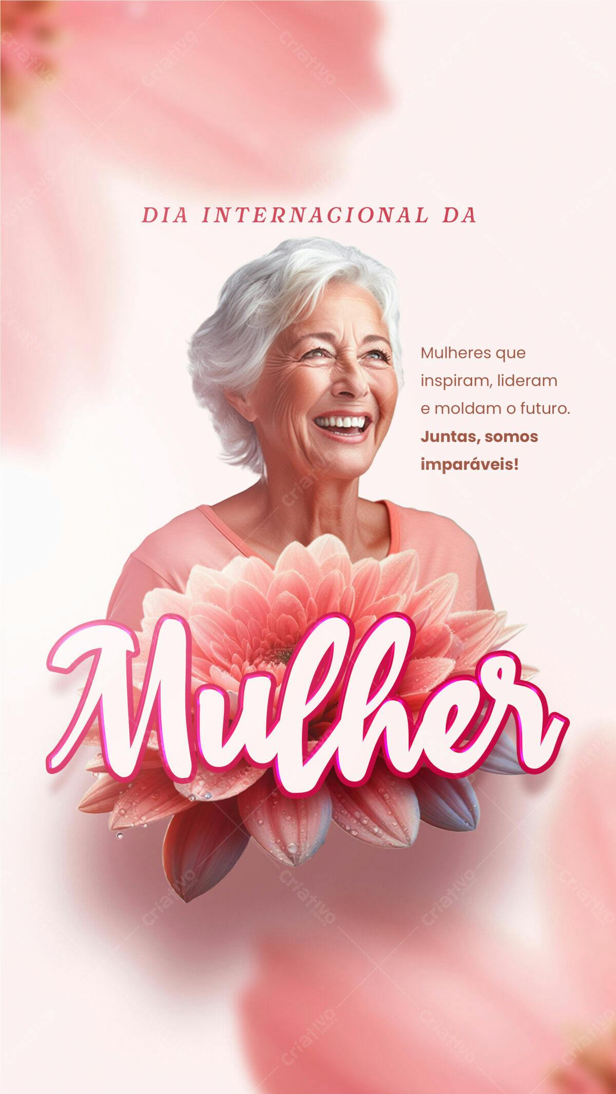 Flyer Dia Internacional da Mulher PSD Editável