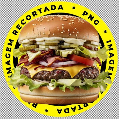 Hambúrguer, Lanche, Burger, Imagem Recortada, Png, Suculento