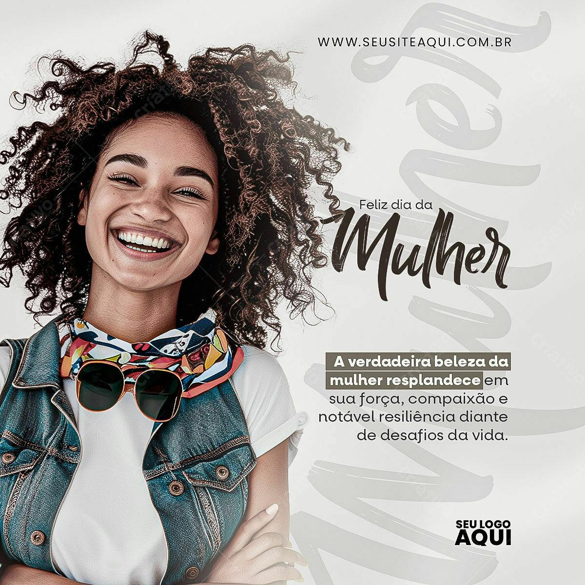 Postagem Dia da Mulher PSD Editável