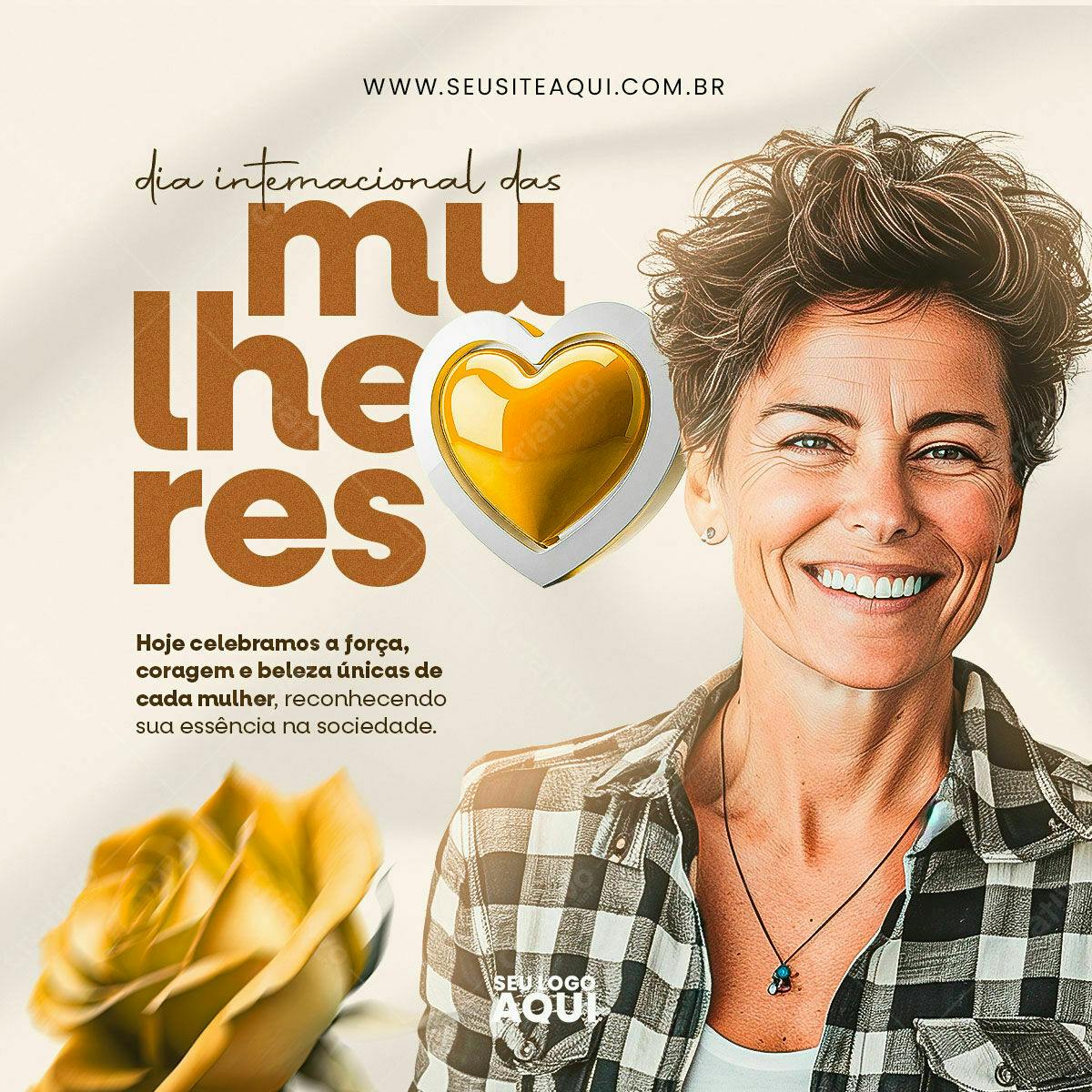 Postagem Dia Internacional da Mulher PSD Editável