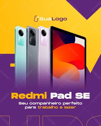 Feed tablet xiaomi redmi pad se disponivel oja de smartphone e importados xiaomi