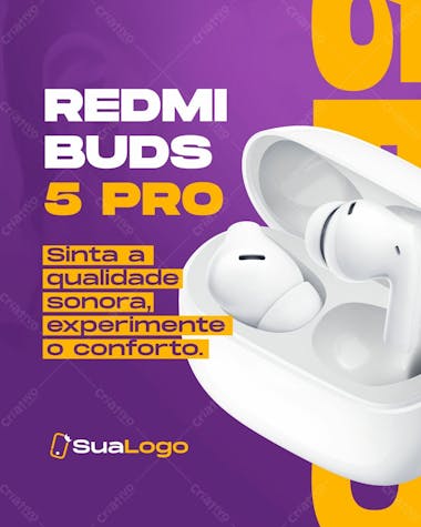 Feed redmi buds 5 pro disponivel loja de smartphone e importados xiaomi