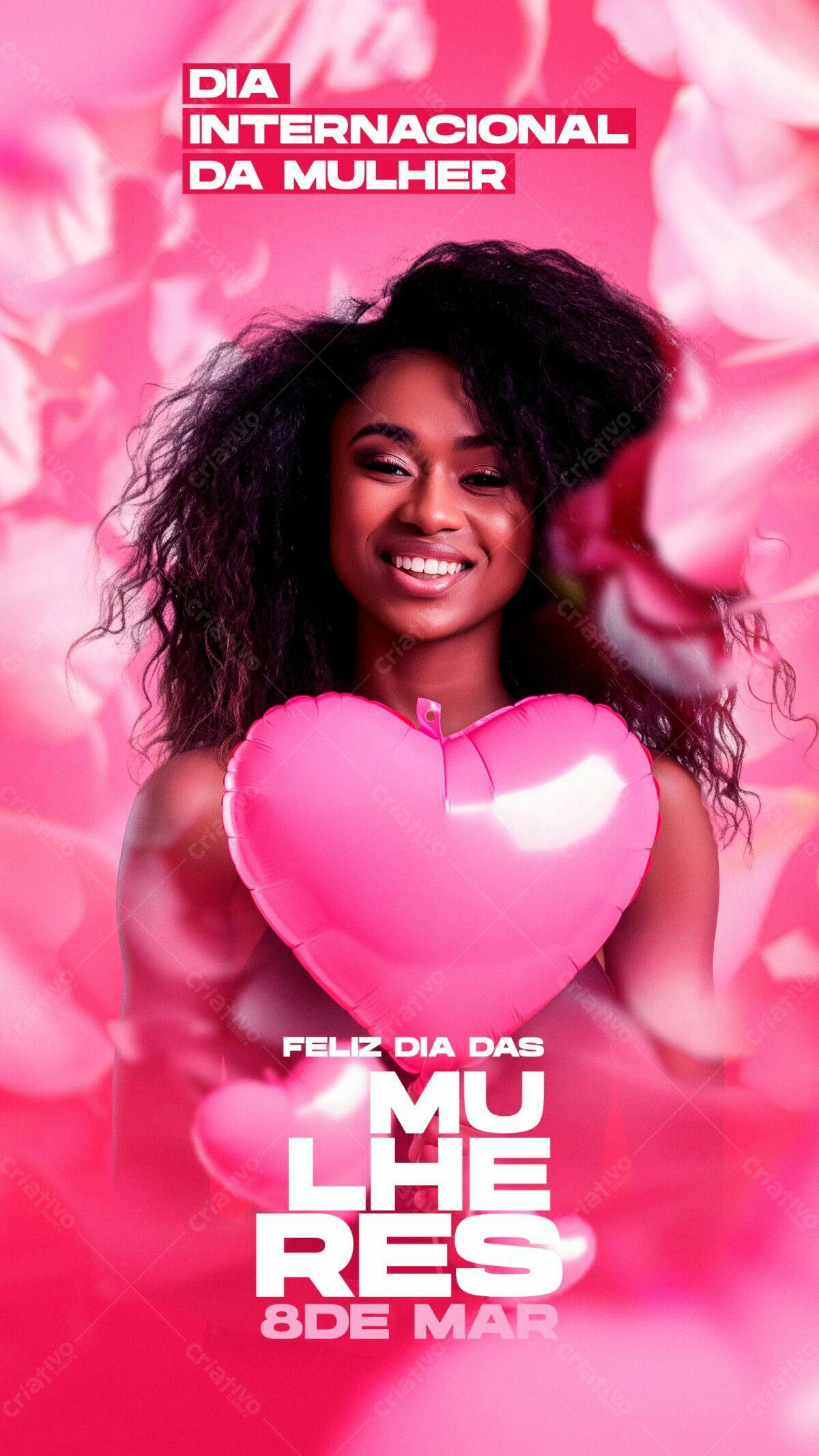 Flyer Dia Internacional da Mulher PSD Editável