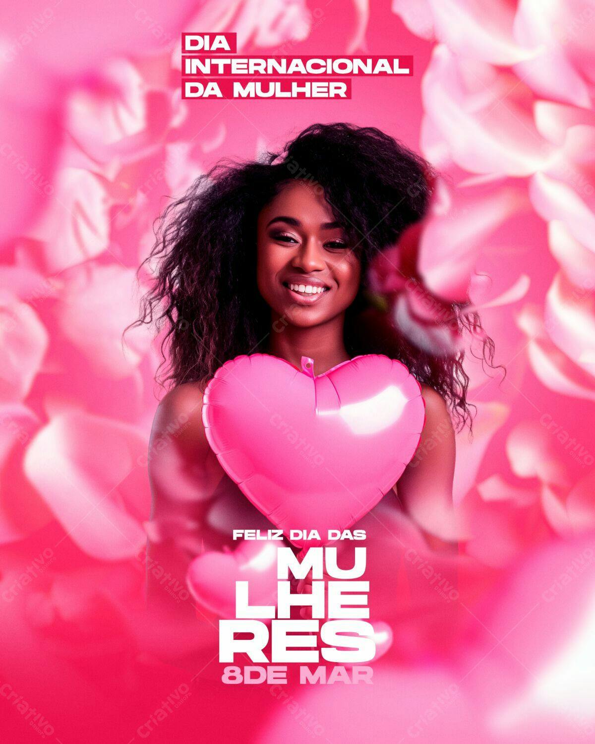 Flyer Dia Internacional da Mulher PSD Editável