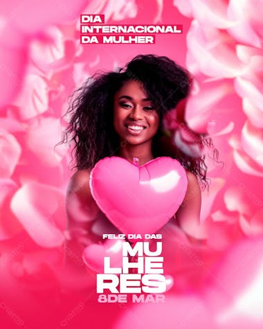 Flyer feliz dia das mulheres feed